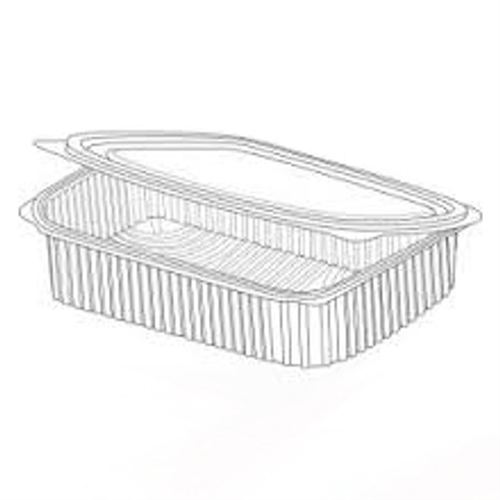 Somoplast Clear Hinged Rectangular Container HSC68 x 500