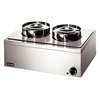 J550 - Lincat Lynx 400 Bain Marie with Two Stainless Steel Round Pot