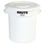 L652 - Rubbermaid Round Brute White Container