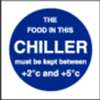 L838 - Food In This Chiller Sign