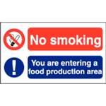 L906 - No Smoking Food Production Sign