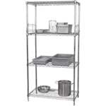 L928 - 4 Tier Wire Shelving Kit. 457mm (18'') depth.