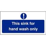 L952 - Hand Wash Only Sign