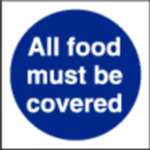 L953 - All Food Must Be Covered Sign