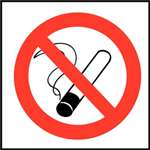 L964 - No Smoking Symbol Sign.