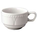 M523 - Buckingham White Stacking Continental Coffee Cup