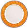 M778 - New Horizons Marble Border Orange Classic Plate