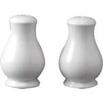 P288 - Plain Whiteware Sandringham Salt and Pepper