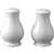 P289 - Plain Whiteware Sandringham Salt and Pepper