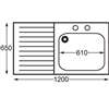 P366 - Stainless Steel Sink (Self Assembly)