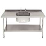 P370 - Stainless Steel Centre Bowl Sink (Self Assembly)