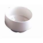 P743 - Plain Whiteware Soup Bowl - unhandled