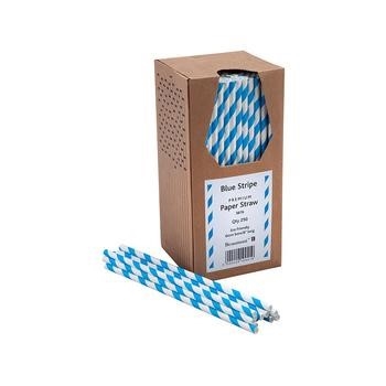 Paper-Straws - Paper Straws 195mm x 250 . Packed : 250