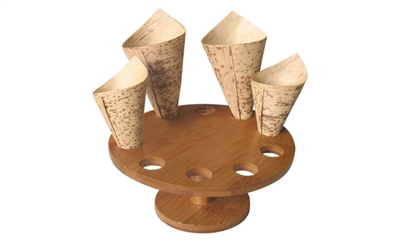 SKE81 - Bamboo Cone and Temaki Display (10 holes) - 2 Pieces