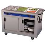 T718 - Mobile Crown Three Pan Hotcupboard