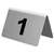 U047 - Stainless Steel Table Numbers