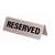 U051 - Stainless Steel Table Sign - Reserved