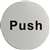 U063 - Stainless Steel Door Sign - Push