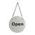 U065 - Stainless Steel Door Sign - Open & Closed