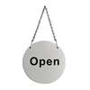 U065 - Stainless Steel Door Sign - Open & Closed