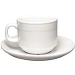 U085 - Olympia Linear Stacking Tea Cup Saucer