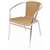 U422 - Bolero Aluminium & Natural Wicker Chair
