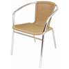 U422 - Bolero Aluminium & Natural Wicker Chair