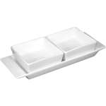 U815 - Olympia Snack Dish With Plate - 2 Section