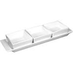 U816 - Olympia Snack Dish With Plate - 3 Section