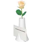 U826 - Olympia Whiteware Bud Vase With Card Slot