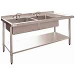 U908 - Vogue Stainless Steel Sink - 1800 x 600