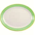 V2852 - Steelite Rio Green Oval Coupe Dish