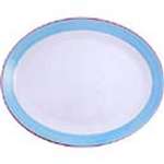 V3038 - Steelite Rio Blue Oval Coupe Dish