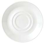 V9972 - Steelite Simplicity White Low Empire Small Saucer Double Well