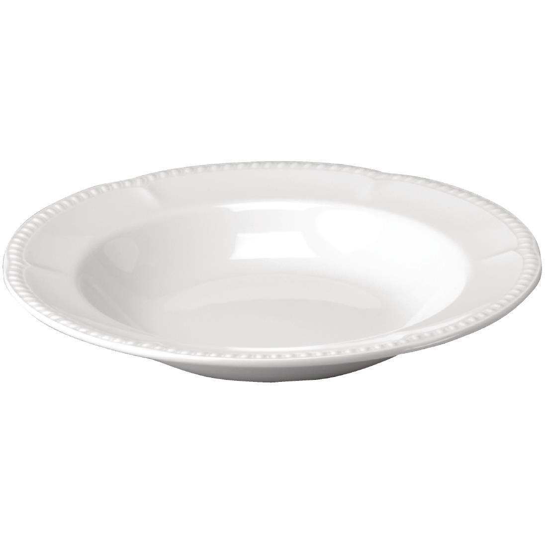 W101 - Buckingham White Pasta Plate