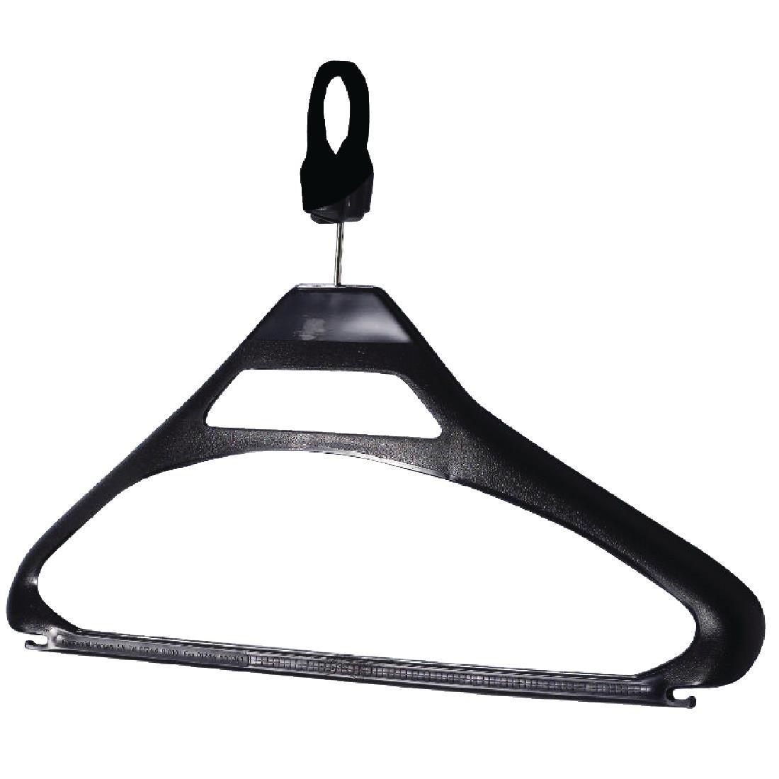 W125 - Black Polypropylene Security Hangers