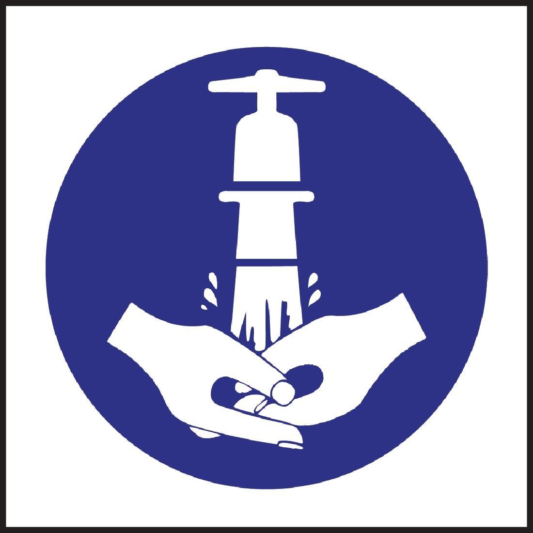 W214 - Wash Hands Symbol Sign