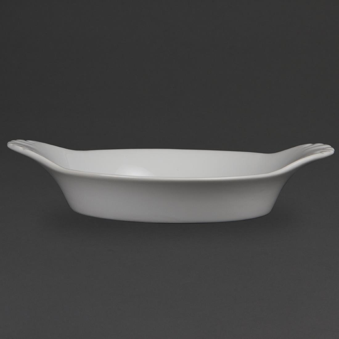 W433 - Olympia Whiteware Round Eared Dish