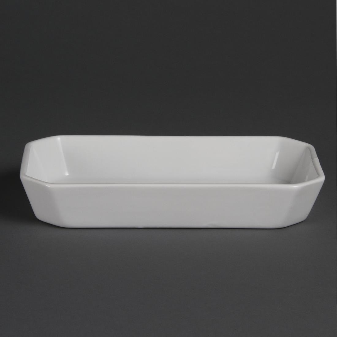 W438 - Olympia Whiteware Oblong Hors D'oeuvre Dish