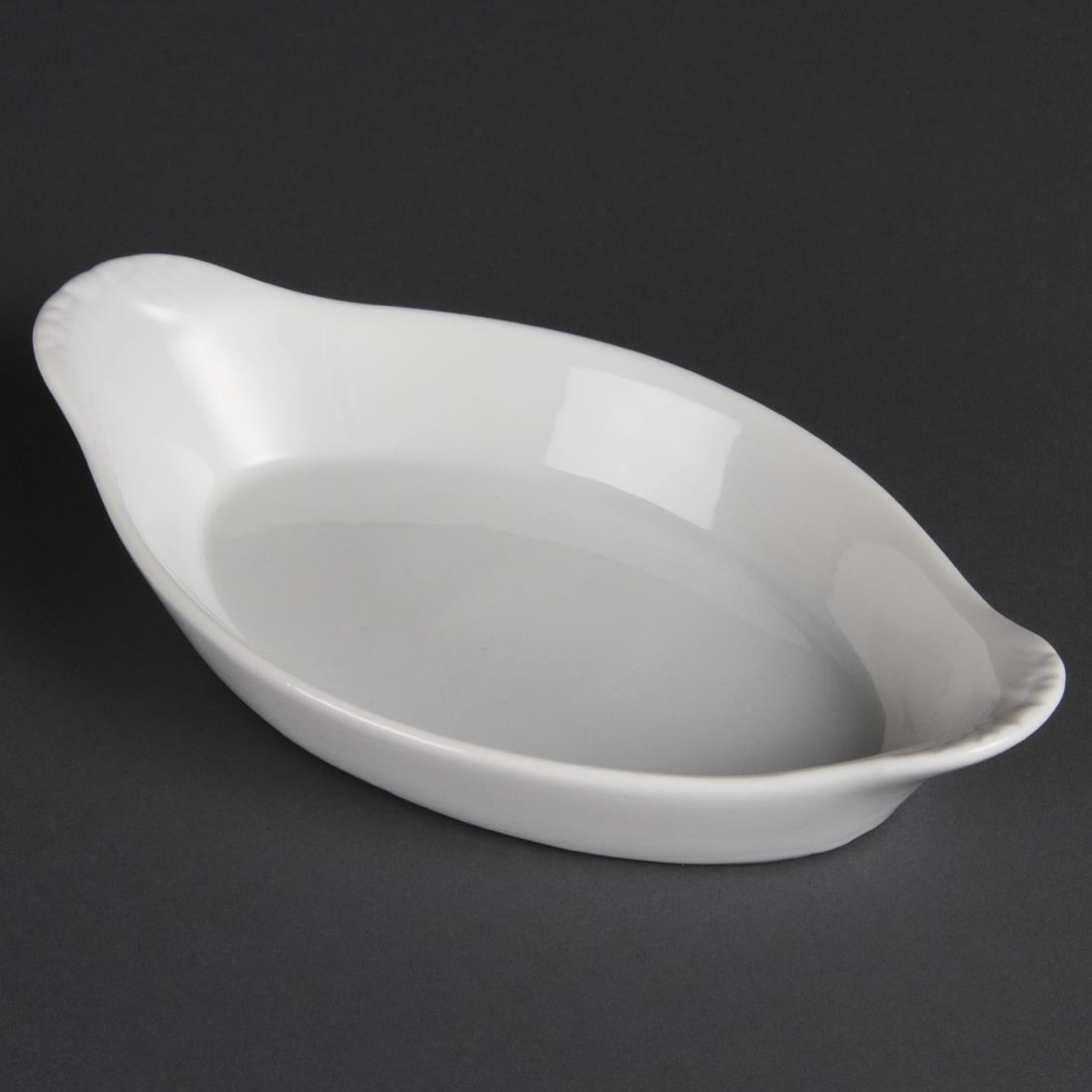 W441 - Olympia Whiteware Oval Eared Dish