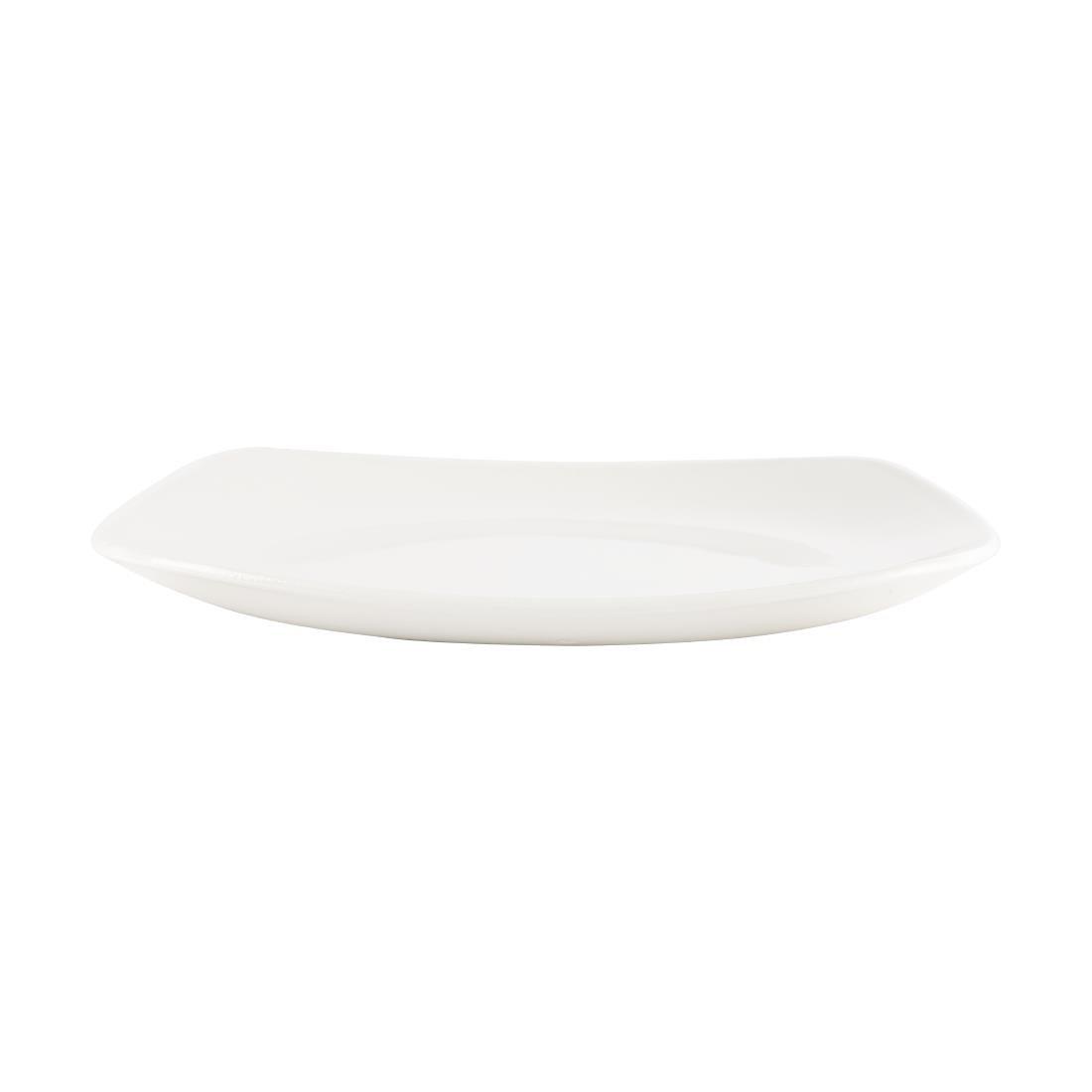 W889 - Plain Whiteware Square Plate