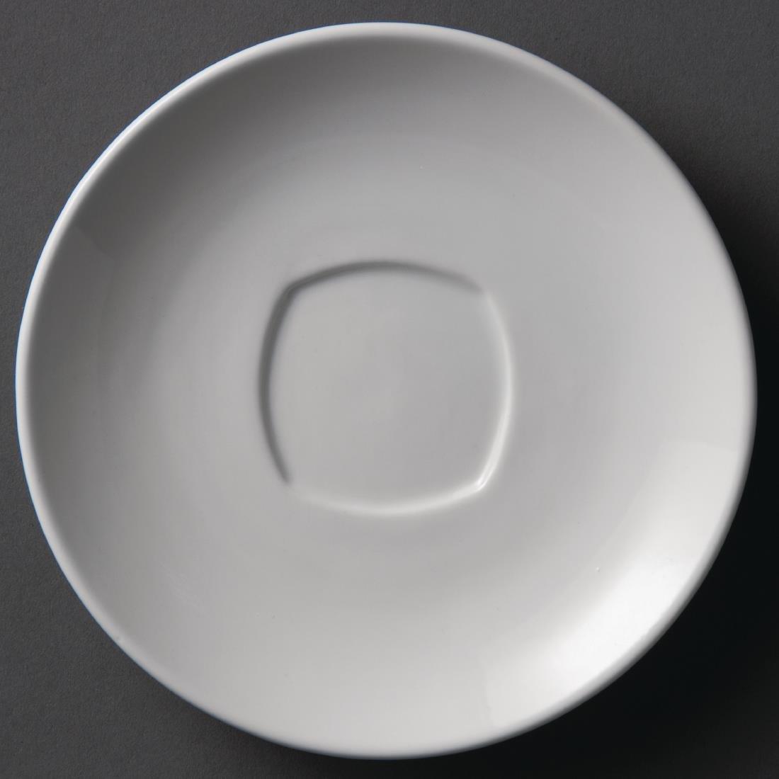 Y116 - Olympia Whiteware Rounded Square Saucer