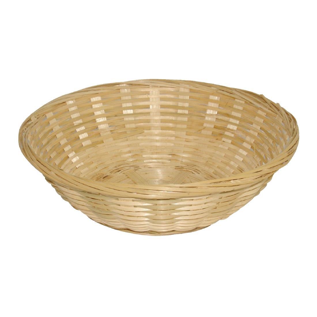 Y570 - Wicker Round Bread Basket