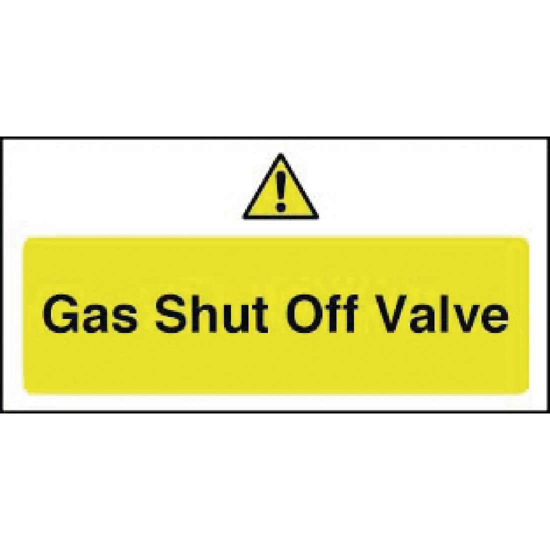 Y913 - Gas Shut Off Valve Sign