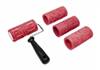 Amaco Textured Clay Rollers 4 Textures and 1 Handle Set