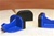 Basic  Blue Sliders, Set of 3 with Pads