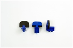 Giffin Grip Parts: Wide Blue Sliders (3) with Pads