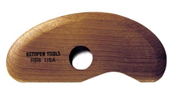 RB6 WOODEN POTTER'S RIB by Kemper Tools