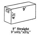 3-40-900450250 Fire Brick Full 9 x 4-1/2 x 2-1/2