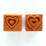 MKM Stamps4Clay - Medium Square #141 (Heart in Heart)